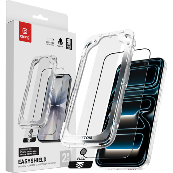 Crong Easyshield 2-Pack - Tempered Glass For Iphone 17 Pro Max / Iphone 16 Pro Max (2 pieces) - (CRGES2PIP1769P)