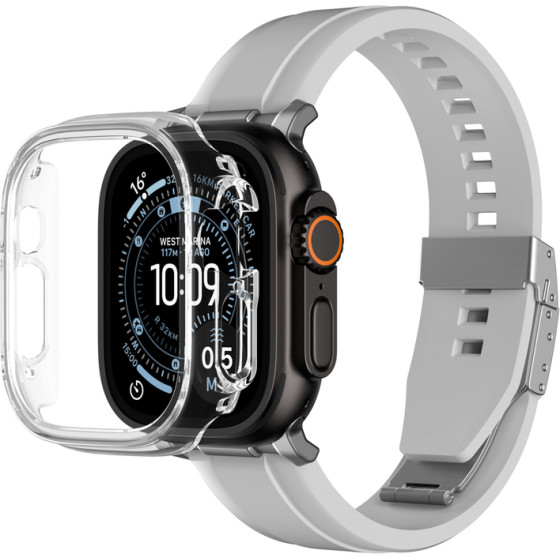 AmazingThing Minimal Protective Case For Apple Watch Uitra 3 49mm - Transparent - (AIW49MCL)
