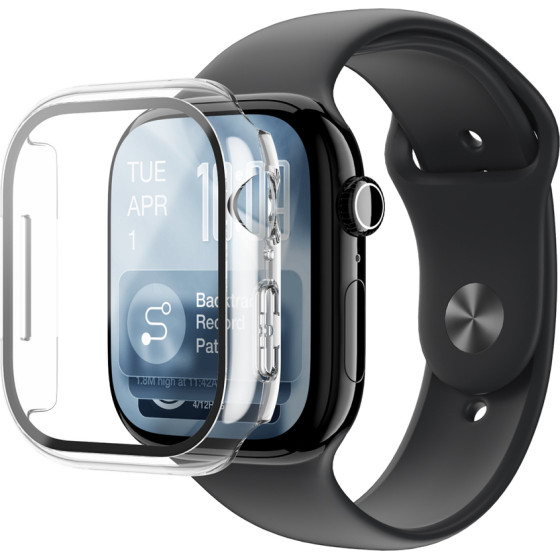AmazingThing Radix Glass Screen Protector With Case For Apple Watch Series 11 46mm - Clear - (AIW46RCL)