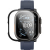 AmazingThing Radix Glass Screen Protector With Case For Apple Watch Uitra 3 49mm - Black - (AIW49RBK)