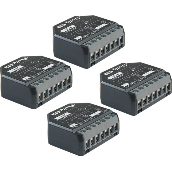 Shelly ��� 4 �������� Zigbee/Matter 2PM Gen4 - (2PMGen4-4pack)