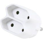 Vivanco Adapter Schuko To 2X Euro Socket - (VVELADASCH2EUW)