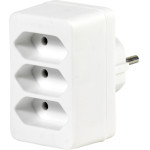 Vivanco Adapter Schuko To 3X Euro Socket - (VVELADASCH3EUW)