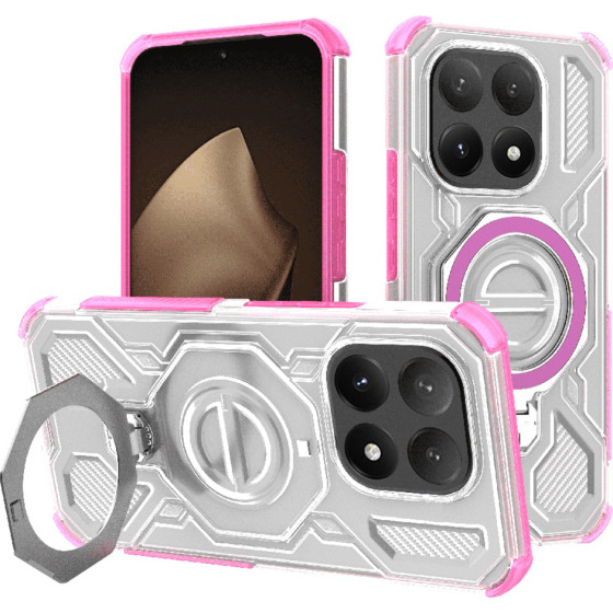 Techsuit - Carbon Shield Pro - Xiaomi 15T - Pink Transparent