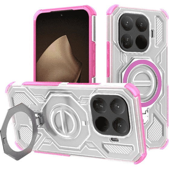 Techsuit - Carbon Shield Pro - Xiaomi 15T Pro - Pink Transparent