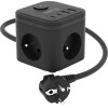 Inne Kerg 3-Socket Power Cube + Fast Charger USB-A+USB-C 1.5m 3x1.5mm2 H05VV-F 16A/250V~ Smart black