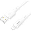 BWOO 3A Silicone Cable X329L USB-C - Lightning 3A 1m white