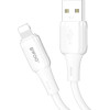 BWOO 3A Silicone Cable X329L USB-C - Lightning 3A 1m white