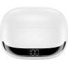 BWOO Bluetooth Earphones BW40 Tws Anc With Lcd Display white