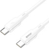 BWOO Silicone Cable X329CC 65W USB-C 1m white