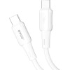 BWOO Silicone Cable X329CC 65W USB-C 1m white