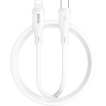 BWOO Silicone Cable X329CL 27W USB-C - Lightning 1m white