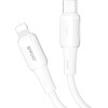 BWOO Silicone Cable X329CL 27W USB-C - Lightning 1m white