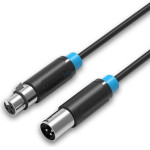 Vention Xlr Audio Extension Cable 1.5M Black - (BBFBG)