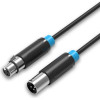 Vention Xlr Audio Extension Cable 1M Black - (BBFBF)