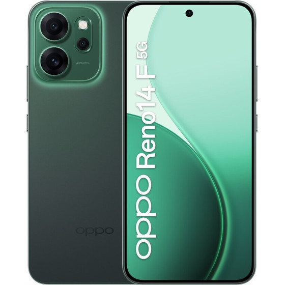 OPPO 14 F 5G Reno14 F 5G 16.7 Cm (6.57'') Dual Sim Android 15 Usb Type-C 8 Gb 256 Gb 6000 Mah Green