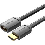 Vention HDMI-A Male To HDMI-A Female 4K Hd Cable Pvc Type 3M Black - (AHCBI)