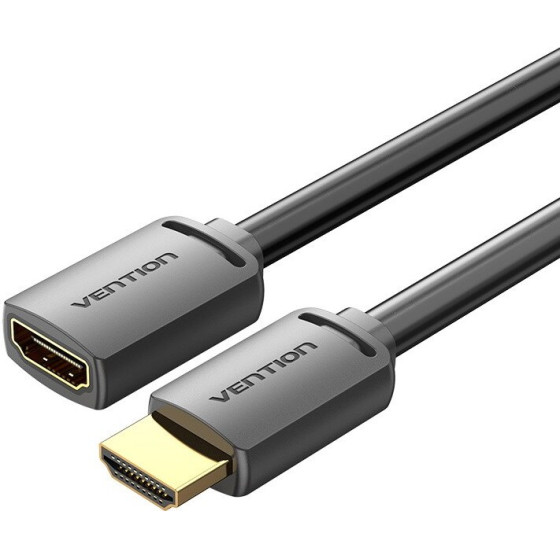 Vention HDMI-A Male To HDMI-A Female 4K Hd Cable Pvc Type 3M Black - (AHCBI)