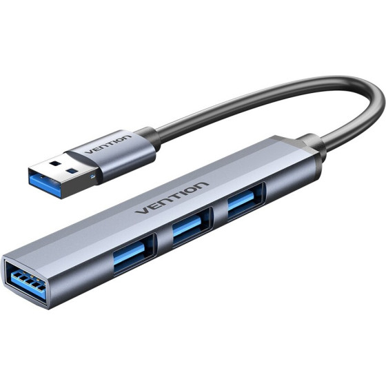 Vention Usb 3.0 To Usb 3.0/Usb 2.0*3 Mini Hub 0.15M Gray Metal Type - (CKOHB)