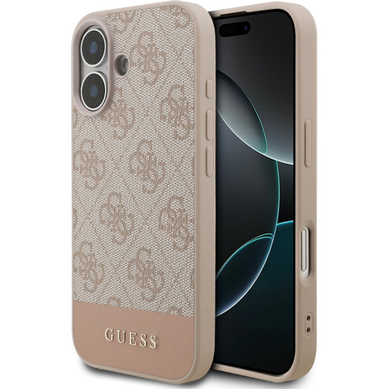 Guess Pu 4G Stripe Case For Iphone 17 Pink - (GUHCP17SG4GLPI)