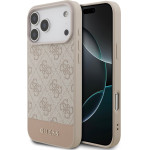 Guess Pu 4G Stripe Case For Iphone 17 Pro Max Pink - (GUHCP17XG4GLPI)