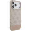 Guess Pu 4G Stripe Case For Iphone 17 Pro Max Pink - (GUHCP17XG4GLPI)
