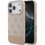 Guess Pu 4G Stripe Case For Iphone 17 Pro Pink - (GUHCP17LG4GLPI)