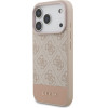 Guess Pu 4G Stripe Case For Iphone 17 Pro Pink - (GUHCP17LG4GLPI)