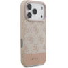 Guess Pu 4G Stripe Case For Iphone 17 Pro Pink - (GUHCP17LG4GLPI)