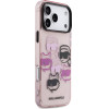 Karl Lagerfeld Iml Multi K&Ch Heads Case For Iphone 17 Pro Max Pink - (KLHCP17XHMCHKCOP)