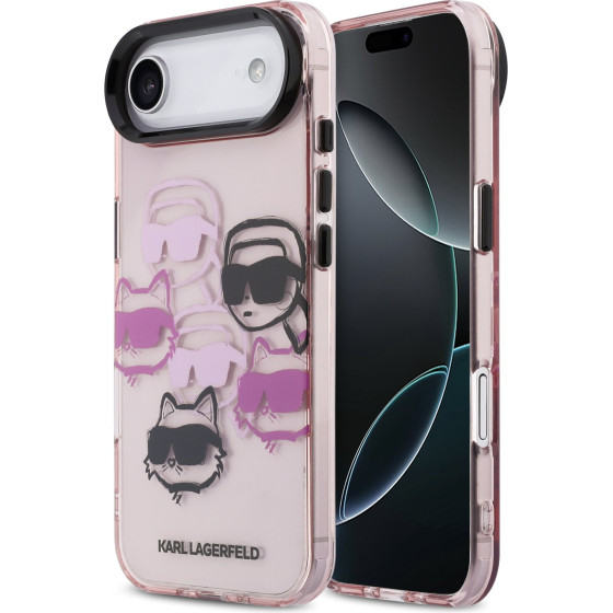 Karl Lagerfeld Iml Multi K&Ch Heads Case For Iphone Air Pink - (KLHCP17MHMCHKCOP)