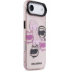 Karl Lagerfeld Iml Multi K&Ch Heads Case For Iphone Air Pink - (KLHCP17MHMCHKCOP)