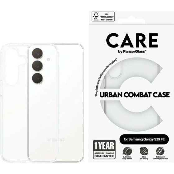 PanzerGlass Etui Care By Flagship Urban Combat Do Samsung Galaxy S25 Fe Przezroczysty - (CR36998)