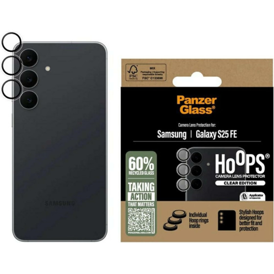 PanzerGlass Szklo Hartowane Na Obiektyw Hoops Lens Protector Do Samsung Galaxy S25 Fe Przezroczysty - (PG64076)