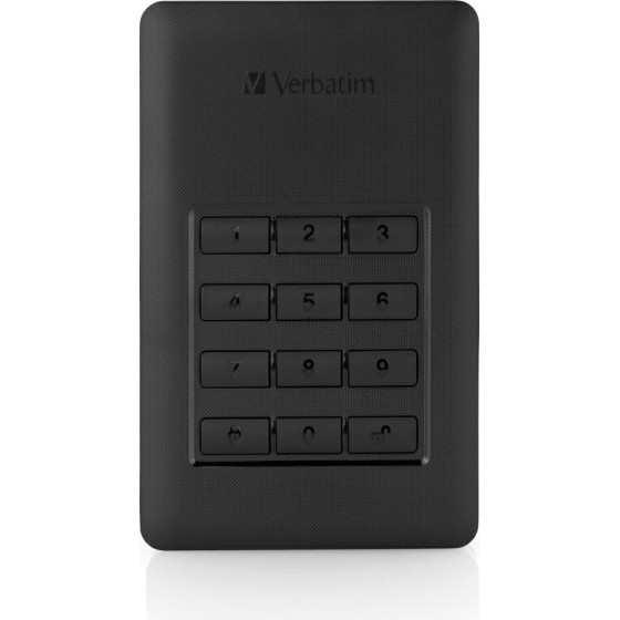 Verbatim Portable External Hdd Store n Go With Keyboard 2TB Black - (53403)