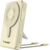 Verbatim Powerbank Charge n Go 10000mAh With Stand Magnetic Wireless Tft Display 2xUSB-C Cable Gold - (32274)