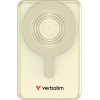 Verbatim Powerbank Charge n Go 10000mAh With Stand Magnetic Wireless Tft Display 2xUSB-C Cable Gold - (32274)
