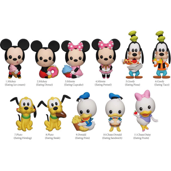 Monogram Disney: Mickey And Friends With Food (Blind Bag/Random) 3D Foam Bag Clips Figures (85510)