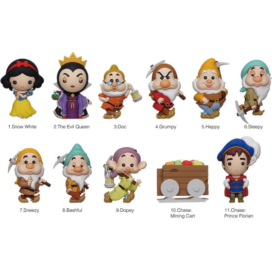Monogram Disney: Snow White Classic (Series 66) (Blind Bag/Random) 3D Foam Bag Clips Figures (86420)