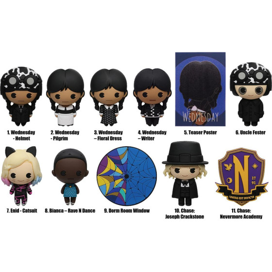 Monogram: Wednesday (Series3) (Blind Bag/Random) 3D Foam Bag Clips Figures (33110)