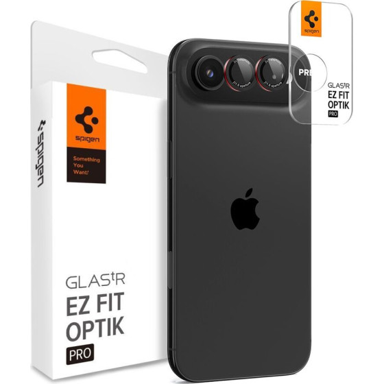 Spigen Oslona Aparatu Optik Pro L-Series GLAS.Tr ''Ez FIT'' Camera Protector 2-Pack Iphone Air BLACK/Red - (AGL09864)