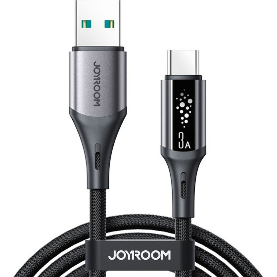Joyroom S-A60 Startalk 3A USB-A - USB-C Cable 1.2m - Black - (S-A60 A-C 3A 1.2m black)