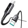 Joyroom S-A60 Startalk 3A USB-A - USB-C Cable 1.2m - Black - (S-A60 A-C 3A 1.2m black)