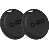 SBS 2X Tracker Compatible With Apple Find My / Android Fing Hub Black - (TEFINDTAGAPGO2)