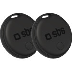 SBS 2X Tracker Compatible With Apple Find My / Android Fing Hub Black - (TEFINDTAGAPGO2)