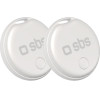 SBS 2X Tracker Compatible With Apple Find My White - (TEFINDTAGAPTEF)