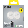 SBS 2X Tracker Compatible With Apple Find My White - (TEFINDTAGAPTEF)