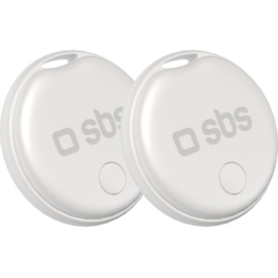 SBS 2X Tracker Compatible With Apple Find My White - (TEFINDTAGAPTEF)