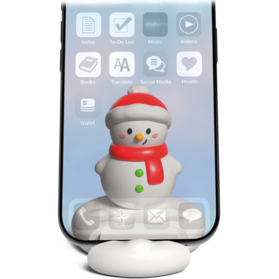 SBS Mobile Stand Holder Xmas Snowman Design - (TESTANDSNOW)