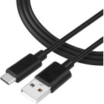 Tactical Smooth Thread Cable USB-A/USB-C 2m Black - (57983104150)